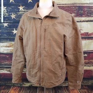 KUHL MENS PATINA TAN ZIP UP JACKET